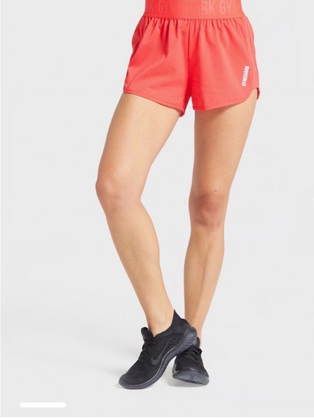GYMSHARK Coral Athletic High-Waist Training Shorts